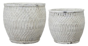 DONICZKA CEMENTOWA BIAŁA 26x25 OSŁONKA RUSTYKALNA