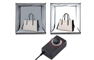 PULUZ БЕЗТЕННАЯ ФОТОТЕНТА 40 СМ LED 5500K 2X1200LM + ЧЕХОЛ