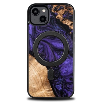 Pouzdro Bewood Unique pro iPhone 14 Plus fialový s MagSafe