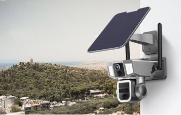 ВРАЩАЮЩАЯСЯ КАМЕРА 4 МП, 2 ОБЪЕКТИВА, 4G LTE, WIFI, МОНИТОРИНГ, СОЛНЕЧНАЯ ПАНЕЛИ, АККУМУЛЯТОРНАЯ БАТАРЕЯ