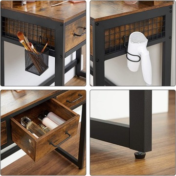 ТЮРЕМНЫЙ СТОЛИК ЗЕРКАЛО ТАБУРТ ЛОФТ РУСТИК РЕТРО