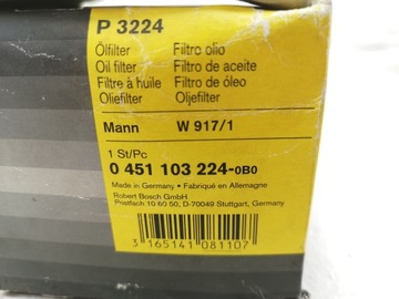 BOSCH 0 451 103 224 FILTR OLEJE