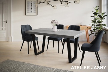 Стол раздвижной 140/240 LOFT, ножки металлические трапециевидные.