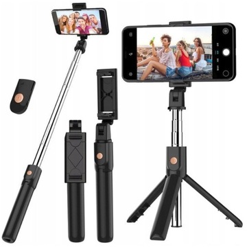 KIJEK DO SELFIE STICK STATYW DO TELEFONU Z PILOTEM TRIPOD BLUETOOTH UCHWYT