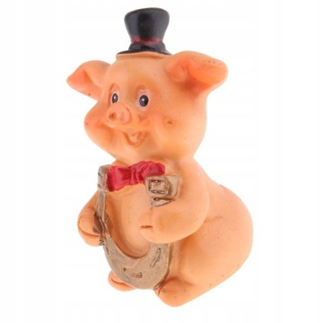 Figurka świni z żywicy Fairy Garden Supplies Micro