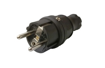 Wtyczka gumowa hermetyczna uniwersalna 3x2,5mm