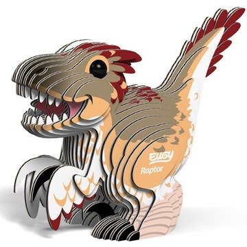 Eugy Dinozaur Raptor Eko Układanka 3D