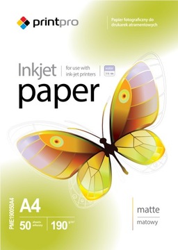 Papier Fotograficzny Matowy A4 190g 50 szt