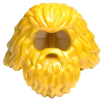 LEGO Fryzura 37784 Rubeus Hagrid Włosy Broda Złoty Pearl Gold