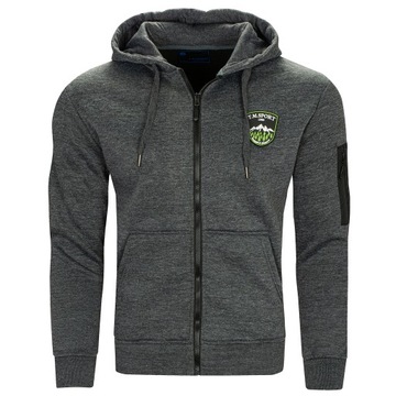 TM12 roz. XL ROZPINANA BLUZA MĘSKA Z KAPTUREM