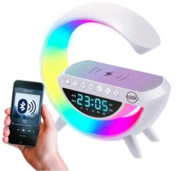 МНОГОФУНКЦИОНАЛЬНЫЙ СВЕТОДИОДНЫЙ НОЧНИК ЗАРЯДНОЕ УСТРОЙСТВО FM-РАДИО БУДИЛЬНИК ЧАСЫ ДИНАМИК