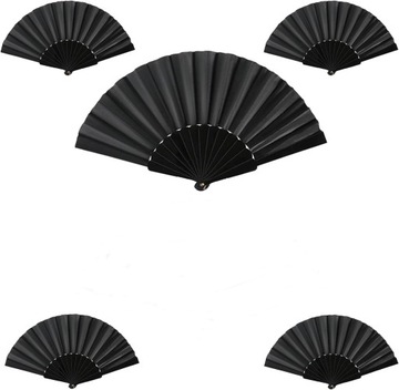 ИСПАНСКИЙ ВЕЕР, ЧЕРНЫЙ СКЛАДНОЙ ЯПОНСКИЙ ВЕЕР ДЛЯ ТАНЦЕВ, БОЛЬШОЙ ПОДАРОК ​​ДЛЯ ФЛАМЕНКО
