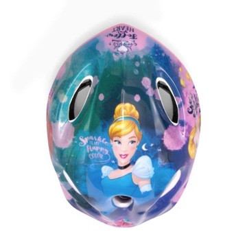KASK ROWEROWY SPORTOWY DLA DZIECI DZIEWCZYNKI KSIĘŻNICZKI PRINCESS 52-56 M
