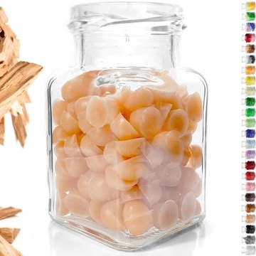 Mini WOSK ZAPACHOWY do kominka DRZEWO SANDAŁOWE kuleczki dropsy na prezent