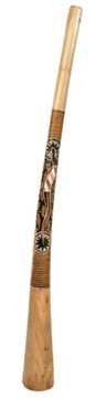 Didgeridoo z drewna tekowego malowane 130cm
