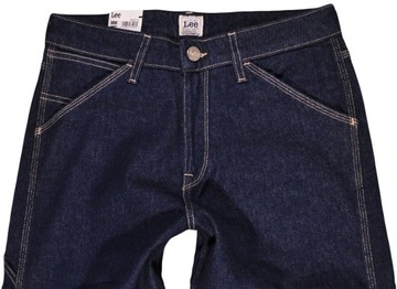 LEE spodnie HIGH wide BLUE jeans CARPENTER W28 L31