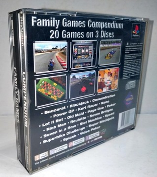 Семейные игры Сборник игр 20 в 1 PSX DB+/-BDB ДИСКИ