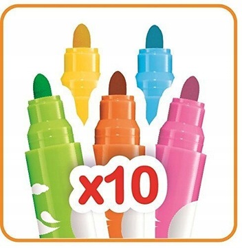 Большой чемодан с 10 фломастерами и 12 мелками MAPED.