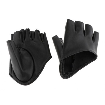 Polprstové rukavice Dámske Bezprstové rukavice na riadenie Pole Dance čierne