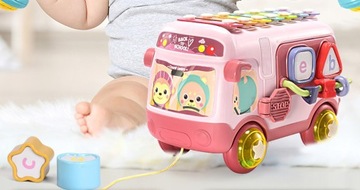 ИНТЕРАКТИВНЫЙ СОРТИРОВЩИК АВТОБУСОВ CULMULARS ПОГРЕМЧИ розовый