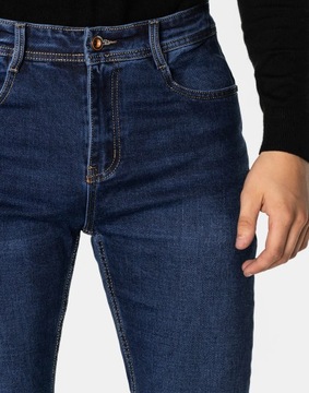 Spodnie Jeansowe Męskie Granatowe Texasy Dżinsy BIG MORE JEANS N23 W42 L32
