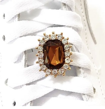 Симпатичные декоративные зажимы для обуви из камня и металла для женщин и мужчин