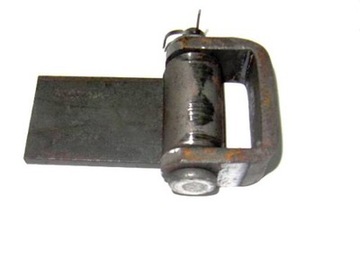 Zawias burty kompletny, długość 70mm; Przyczepa