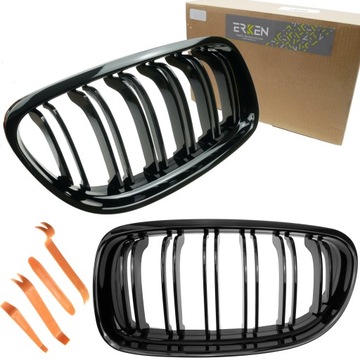 Nerki grill atrapa Czarny połysk do BMW E90 E91lifting 2008-2013