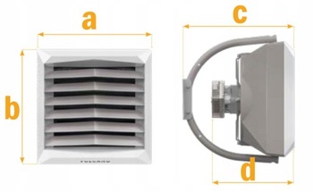 Nagrzewnica wodna VTS VOLCANO VR2 AC sterownik 3w1