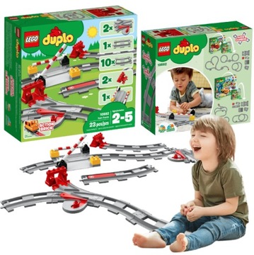 KLOCKI LEGO DUPLO TORY KOLEJOWE DO 10874 oraz 10875 PREZENT DLA 2,3,4 LATKA