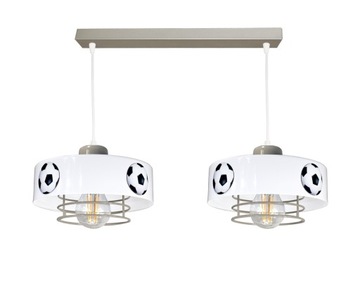 LAMPA WISZĄCA SUFITOWA MUNDIAL SPIRO 2 szary
