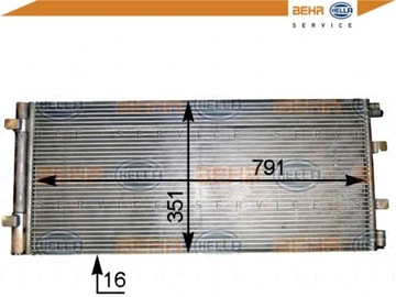 BEHR HELLA KONDENZÁTOR KLIMATIZACE RENAULT MASTER 2