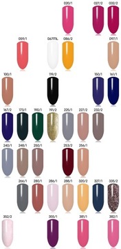 Набор ногтей 15x La'kier Hybrid Varnish Top Top + Сумка для фруктовой фруктовой сумки для лампы