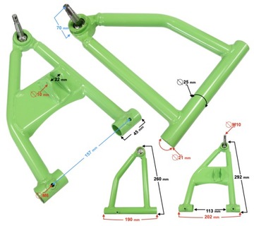 Передний правый поворотный рычаг Pentor