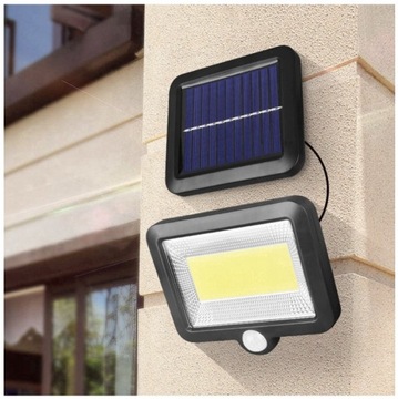 СОЛНЕЧНАЯ ЛАМПА С ДАТЧИКОМ ДВИЖЕНИЯ 100 LED COB