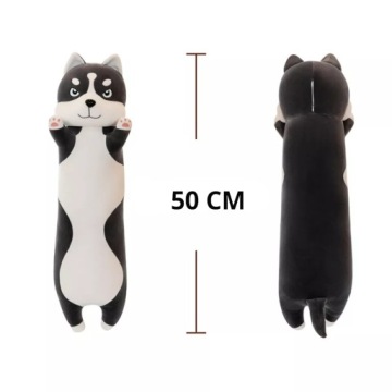PODUSZKA PIES 50CM PIESEK PLUSZAK MASKOTKA DŁUGA