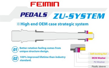 Педали FEIMIN FP-988ZU MTB АЛЮМИНИЙ ЧЕРНЫЙ