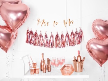 Гостевой набор ROSE GOLD TABLES SERIES CUPS STRAWS 64pcs
