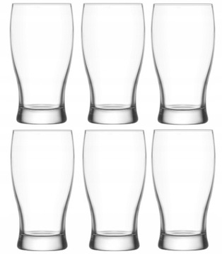 6 X SZKLANKI KUFLE DO PIWA WODY SOKU 580 ml