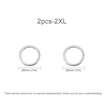 2PCS Titanium Key Ring Keychain Connecting