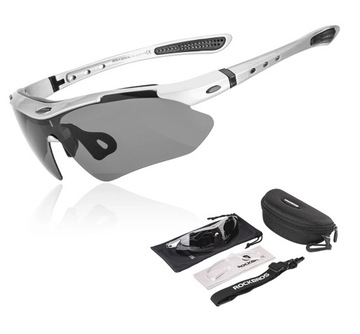 Okulary rowerowe polaryzacyjne UV400 etui + korekcja ROCKBROS 0089/3 szare