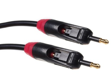 KABEL przewód OPTYCZNY obrotowy TOSLINK JACK 0,5m