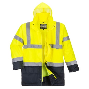 KURTKA OSTRZEGAWCZA ZIMOWA OCIEPLANA HI-VIS 5W1 S