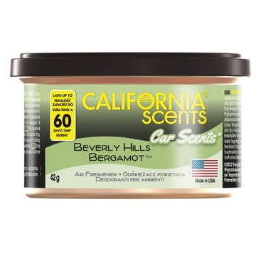 CALIFORNIA CAR SCENTS ZAPACH BEVERLY HILLS BERGAMO