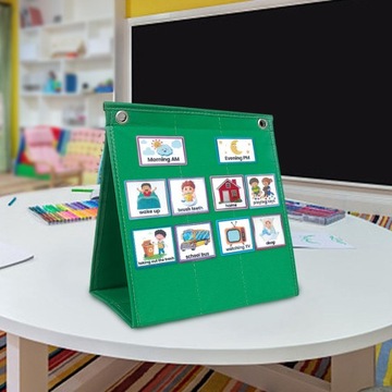 Wizualny harmonogram tygodnia wizualnego planowania dla dzieci