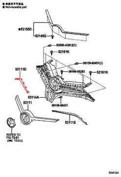 LIŠTA MASKA MŘÍŽKY