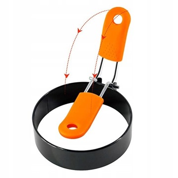 КРУГЛАЯ МЕТАЛЛИЧЕСКАЯ ФОРМА ДЛЯ ЯИЦ ФОРМА ДЛЯ ЯИЧНЫХ КОЛЬЦЕВ НЕРЖАВЕЮЩАЯ СТАЛЬ