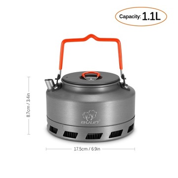 Портативный походный чайник емкостью 1,1 литра.