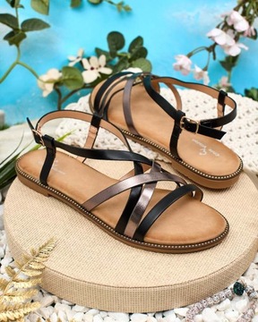 ЧЕРНЫЕ ЖЕНСКИЕ САНДАЛИИ ZIIF 39