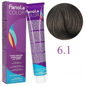 Fanola Crema Colorante Farba 100ml Nr 6.1